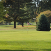 A view of a green at Burr Oak Golf Course